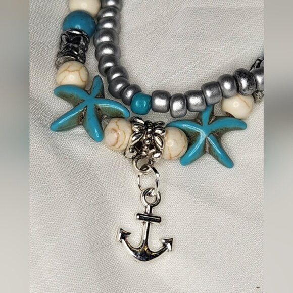 Nautical Anchor Anklet or Bracelet NWOT - Picture 2 of 2